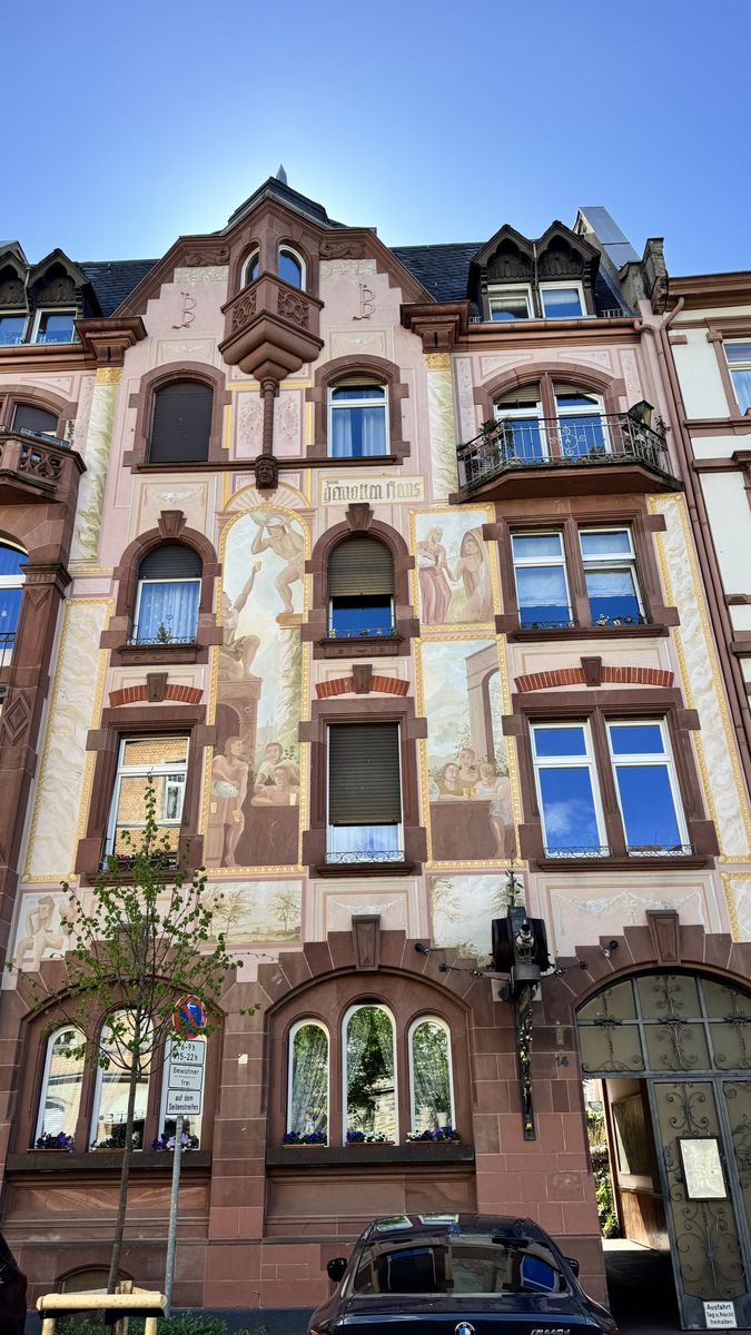 Wohnhäuser in der Wallstraße, Frankfurt Sachsenhausen